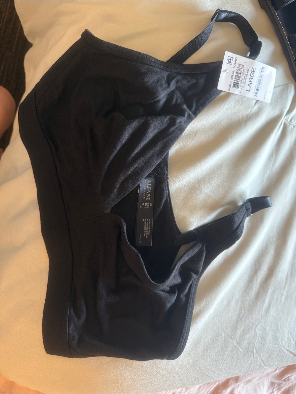 Alfani Black Wireless Comfort Bra